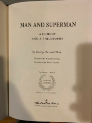 Man and Superman by George Bernard Shaw Famous Edition Easton Press 