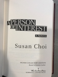Person of Interest by Susan Choi SIGNED Modern Easton Press 