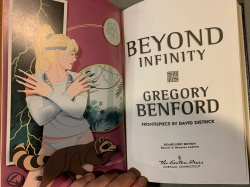 Beyond Infinity - Gregory Benford SIGNED Sci Fi 1st Edit Easton Pess 