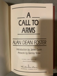 Call To Arms - Alan Dean Foster SIGNED 1st Edition Easton Press