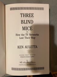 Three Blind Mice by Ken Auletta Signed First Editions Easton Press 
